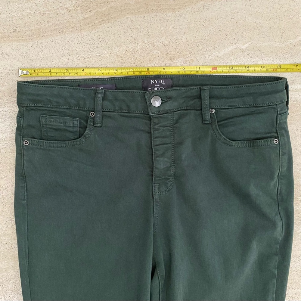 💥2 x HOST PICK💥 NYDJ for Chico’s Green Flawless Contour Skinny Ankle Jeans - Picture 10 of 16